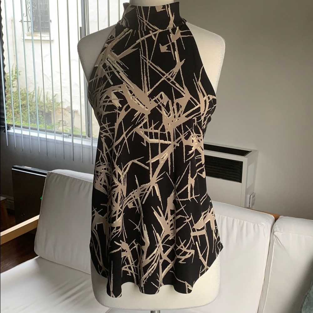 Veronica M printed halter top